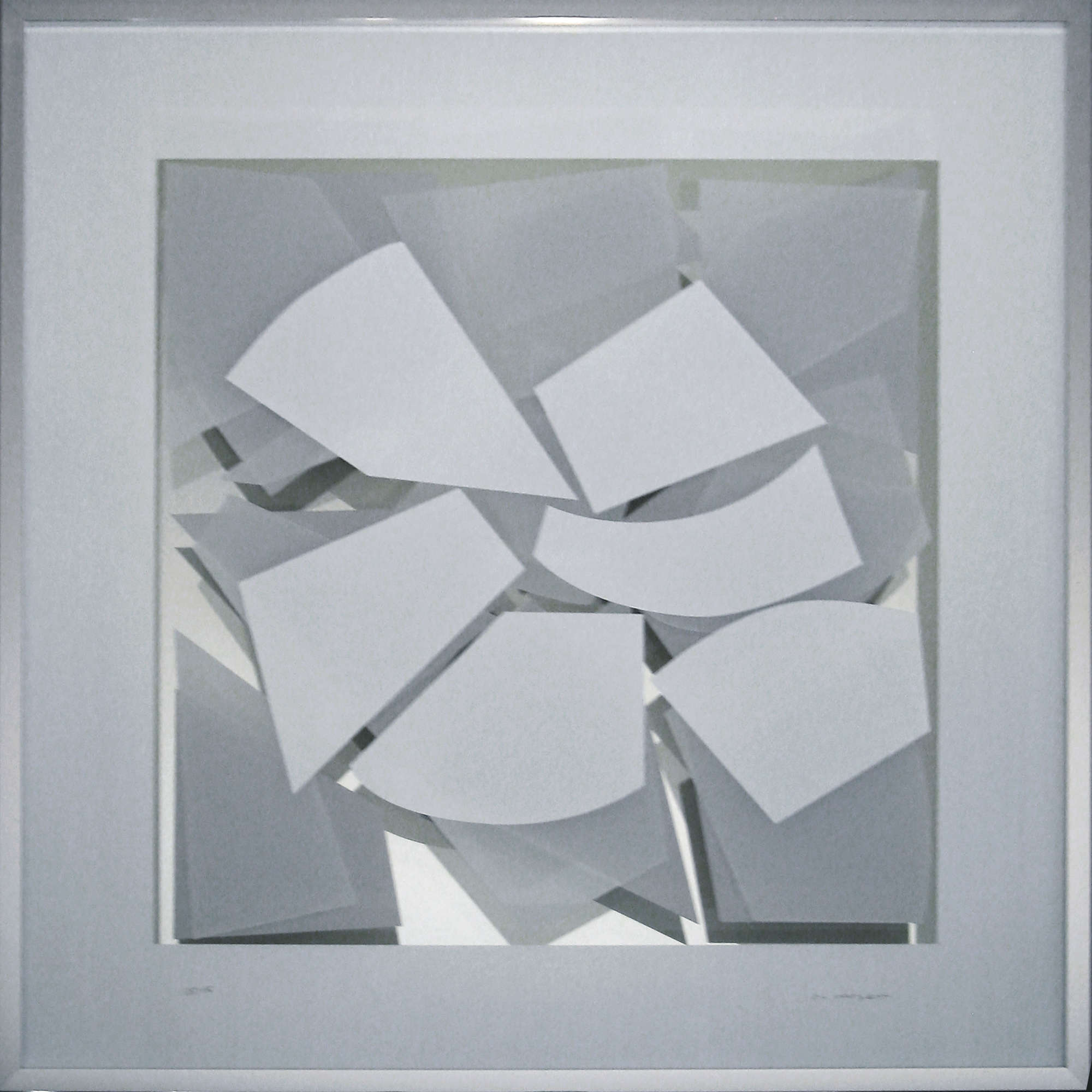 Weiß-Transparent Spiegel im Quadrat 5