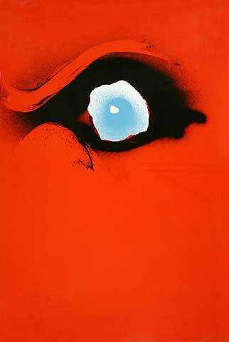 Seuloeil/ Auge blau-rot, 1991